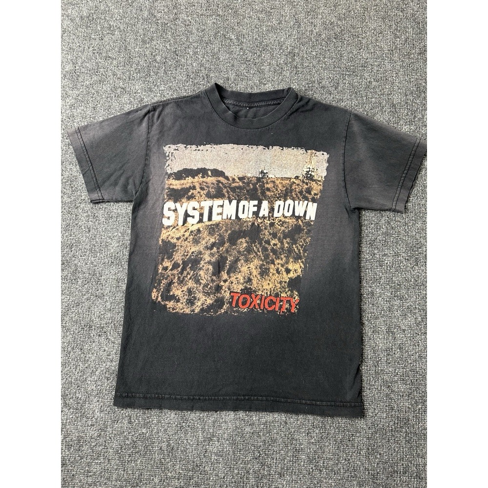 Mens Band System Of A Down Toxicity Black T Shirt, Size XS